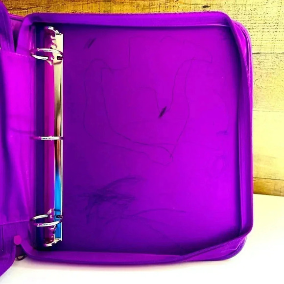 Lisa Frank Layla Fairy Girl Zip Around Binder - Picture 5 of 8